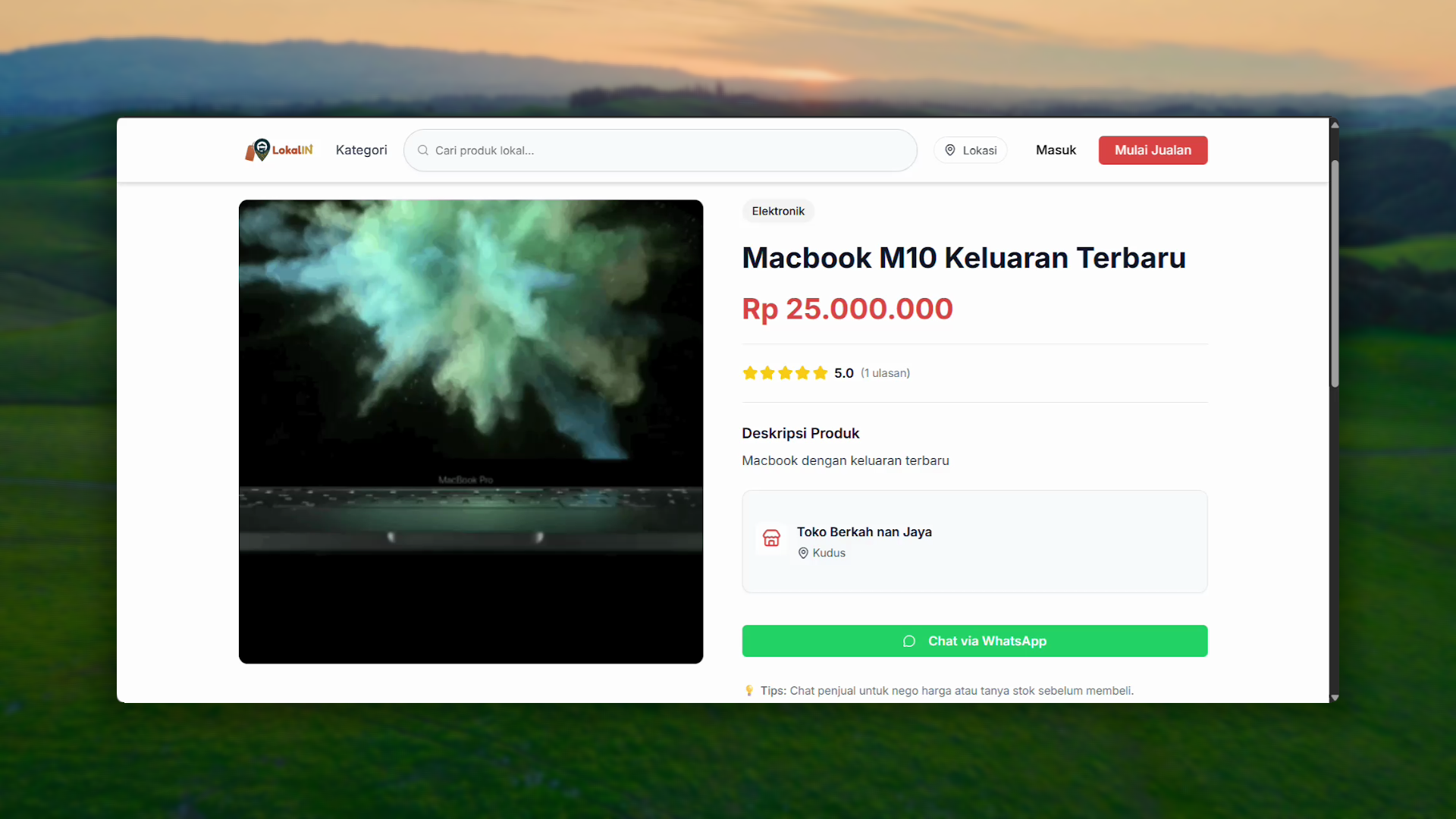 LokalIn Marketplace Catalog